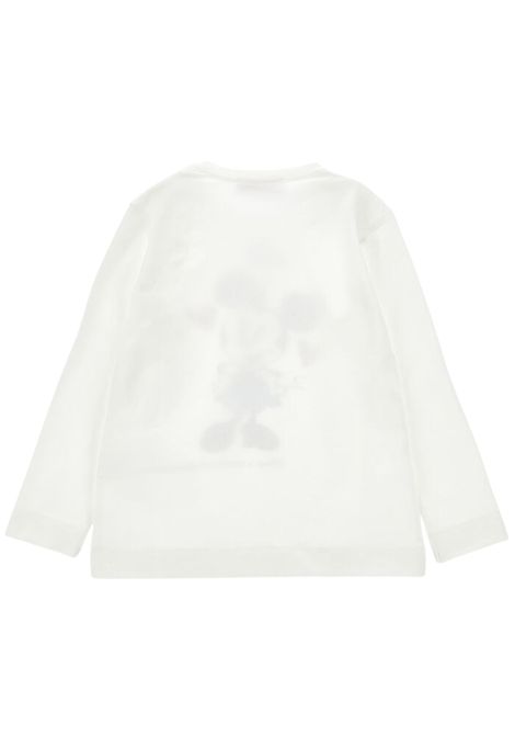 T-shirt bambina bianca in cotone Monnalisa | 19F6086003/MABIANCO