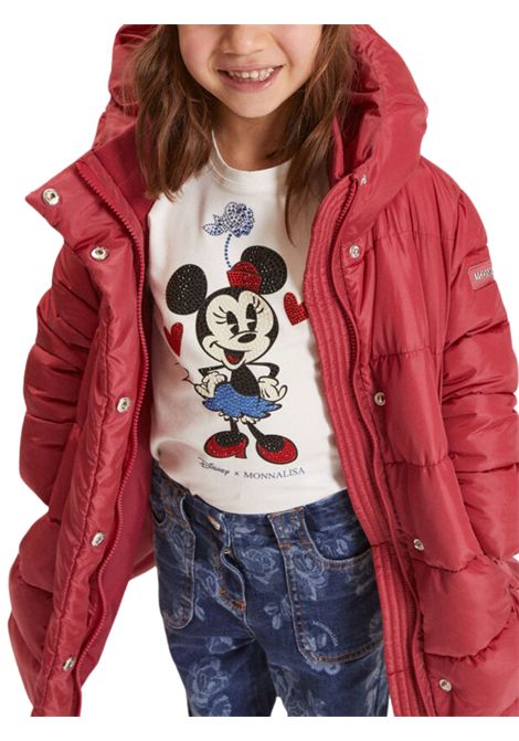 T-shirt bambina bianca in cotone Monnalisa | 19F6086003/MABIANCO