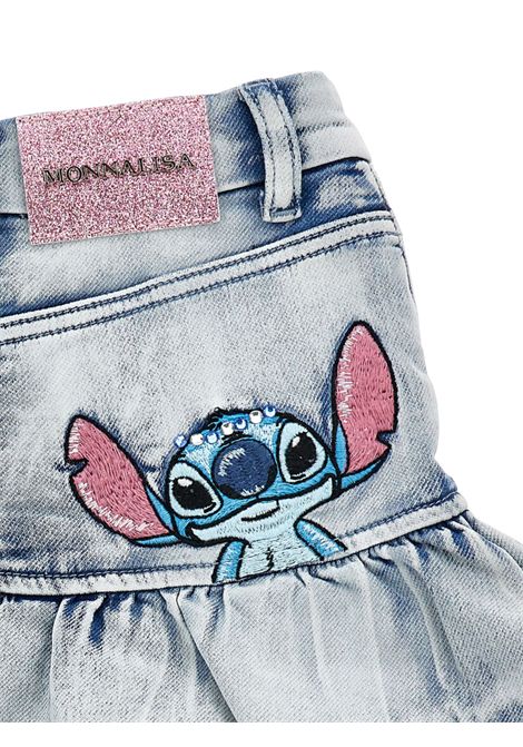 Gonna bambina in cotone denim Monnalisa | 19F7026042/MADENIM
