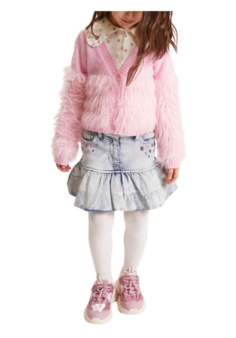 Gonna bambina in cotone denim Monnalisa | 19F7026042/MADENIM