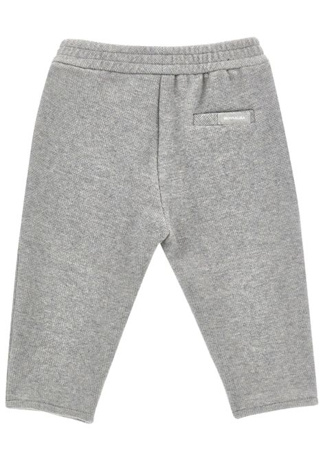 Pantalone neonato grigio in cotone Monnalisa | 28F4026211/ANGRIGIO