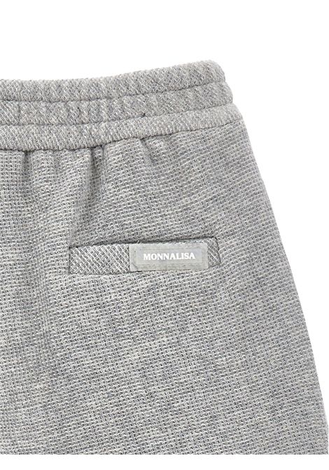 Pantalone neonato grigio in cotone Monnalisa | 28F4026211/ANGRIGIO