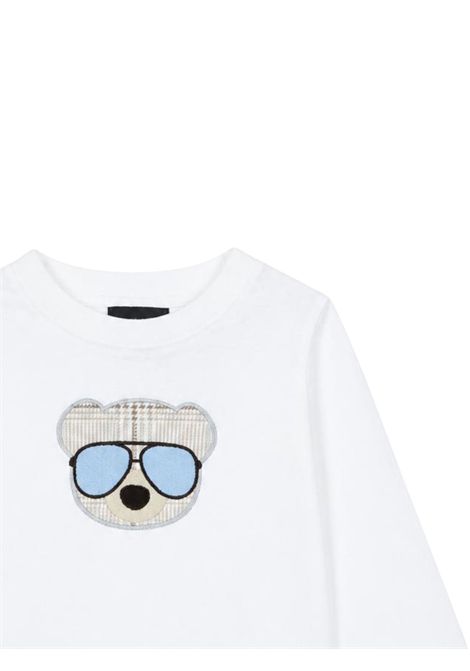 T-shirt neonato panna in cotone Monnalisa | 28F6046005/ANPANNA