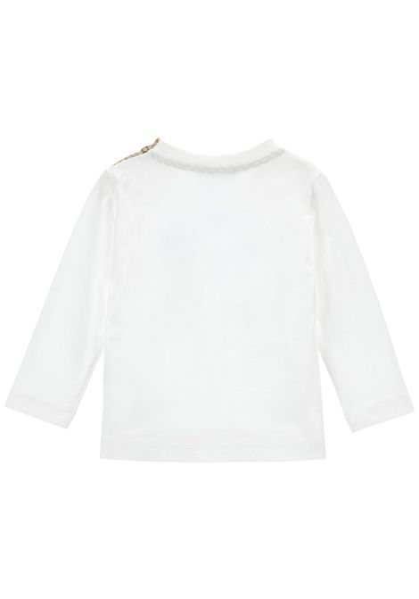 T-shirt neonato panna in cotone Monnalisa | 28F6056203/ANPANNA