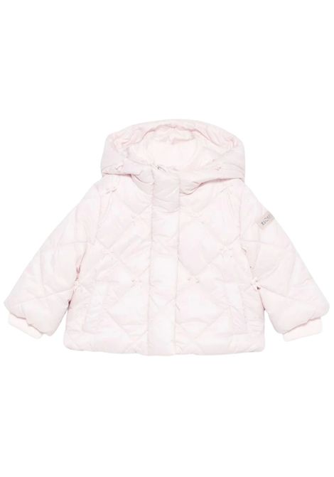 Pink padded baby jacket Monnalisa | 37F100/ANROSA
