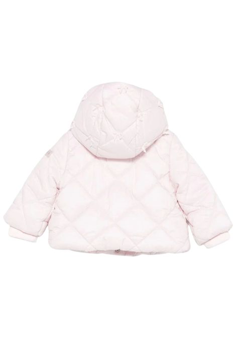 Pink padded baby jacket Monnalisa | 37F100/ANROSA