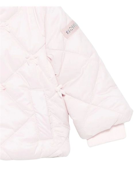 Pink padded baby jacket Monnalisa | 37F100/ANROSA