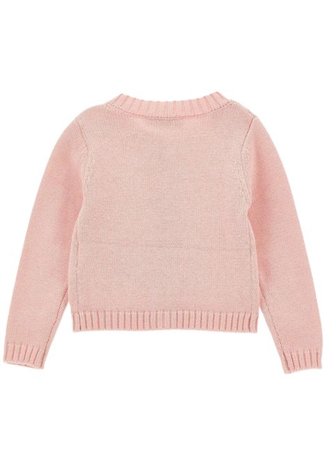 Cardigan neonata in lana e cotone Monnalisa | 37F800/ANROSA