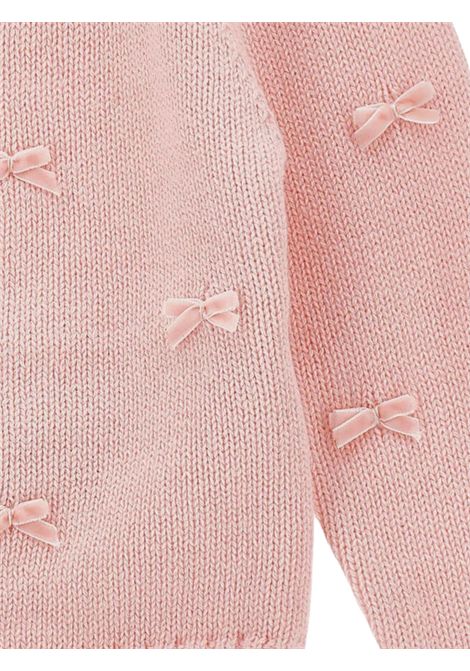 Cardigan neonata in lana e cotone Monnalisa | 37F800/ANROSA