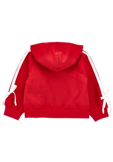 Felpa neonata rossa in cotone Monnalisa | 38F8046004/ANROSSA