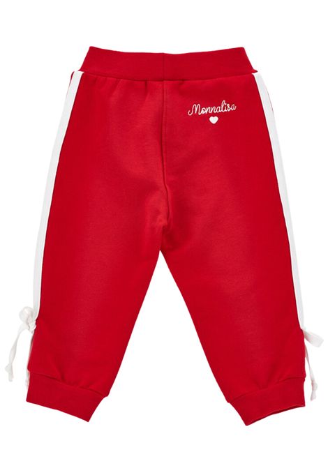 Pantalone neonata rosso in cotone Monnalisa | 39F408/ANROSSO