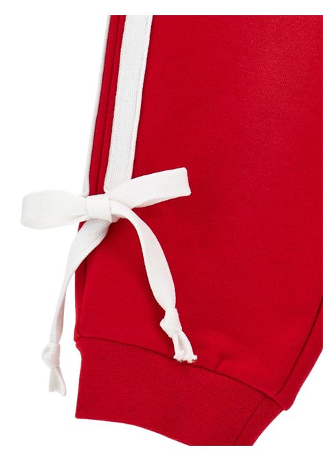 Pantalone neonata rosso in cotone Monnalisa | 39F408/ANROSSO