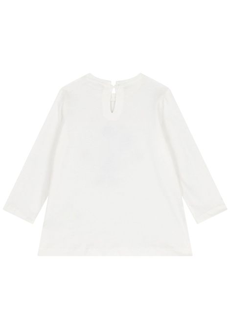 T-shirt neonata panna in cotone Monnalisa | 39F6166005/ANPANNA
