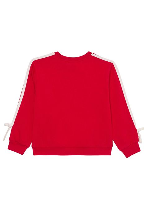Felpa neonata rossa in cotone Monnalisa | 39F6206004/ANROSSA