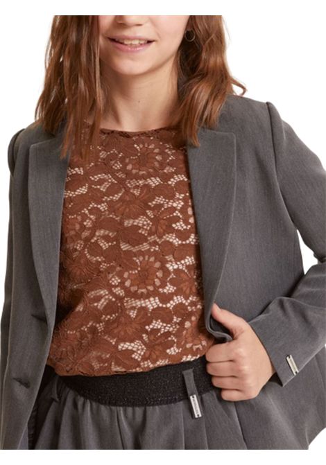 Blazer bambina grigio in viscosa Monnalisa | 41F1036303/ANGRIGIO