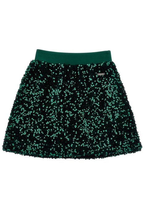 Gonna bambina verde in paillettes Monnalisa | 49F7016049/ANVERDE