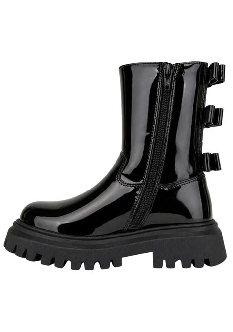 Black leather boots for girls MONTELPARE | MT7153/PIANERO