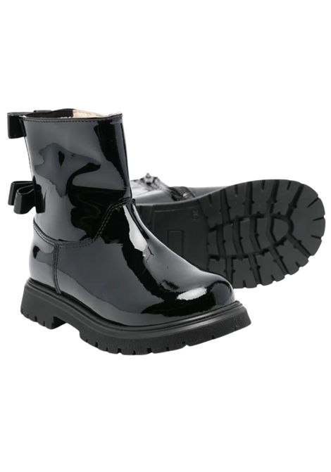 Black leather boots for girls MONTELPARE | MT7153/PIANERO