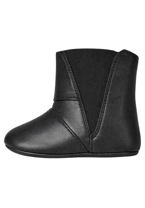 Black leather baby shoes Moschino | 81814/PIANERO