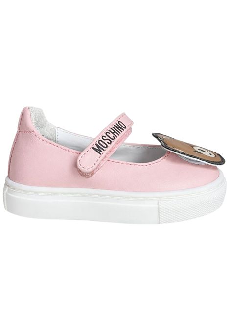 Scarpe bambina rosa in pelle Moschino | 81832/PIAROSA