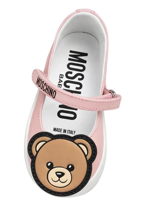 Scarpe bambina rosa in pelle Moschino | 81832/PIAROSA