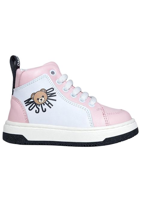 Scarpe bambina rosa in pelle Moschino | 81854ROSA