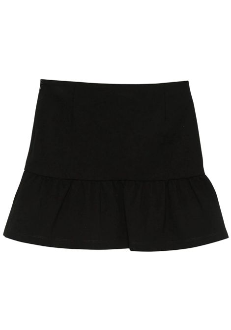 Black viscose skirt for girls Moschino | HDJ03W/CENERO