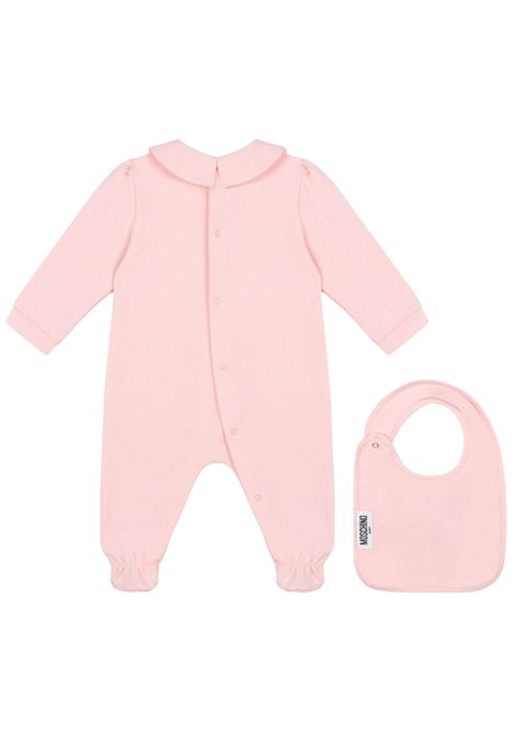Pink cotton baby girl set Moschino | MDY01A/CEROSA