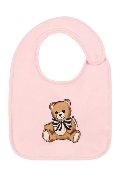Pink cotton baby girl set Moschino | MDY01A/CEROSA