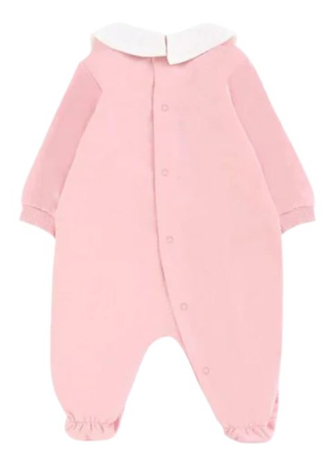 Pink cotton baby romper Moschino | MXY037/CEROSA