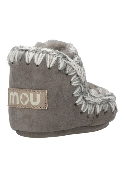 Gray suede Eskimo shoes for newborns Mou | FI101000A/PIAGRIGIO