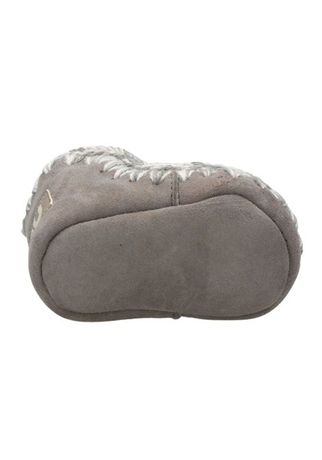 Gray suede Eskimo shoes for newborns Mou | FI101000A/PIAGRIGIO