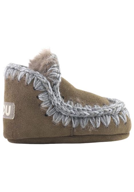 Brown suede Eskimo baby shoes Mou | FI101000A/PIAMARRONE