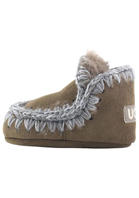 Brown suede Eskimo baby shoes Mou | FI101000A/PIAMARRONE
