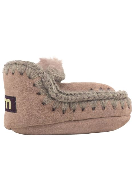 Baby girl's pink suede Eskimo shoes Mou | FI101000A/PIAROSA