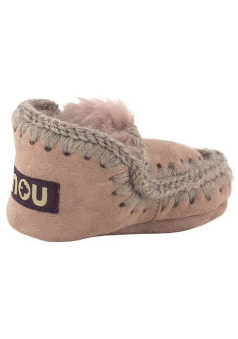 Baby girl's pink suede Eskimo shoes Mou | FI101000A/PIAROSA