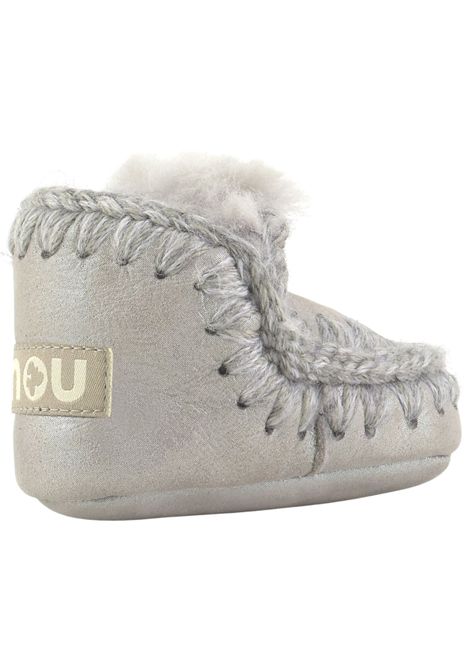Silver suede baby Eskimo shoes Mou | FI101000C/PIAARGENTO