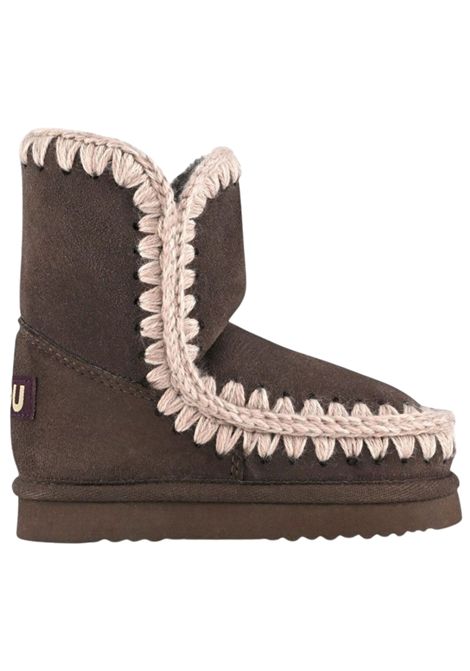 Scarpe Eskimo bambina caffè in camoscio Mou | FK101000A/PIACAFFÈ