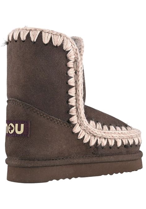 Scarpe Eskimo bambina caffè in camoscio Mou | FK101000A/PIACAFFÈ
