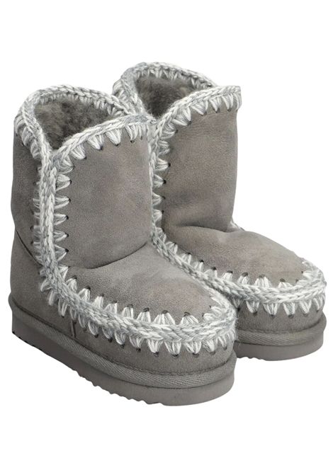 Scarpe Eskimo bambina grigie in camoscio Mou | FK101000A/PIAGRIGIO