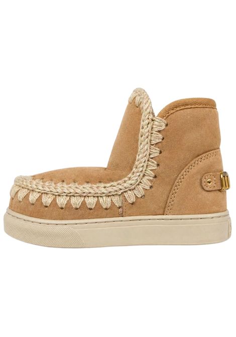 Beige Eskimo Suede Ankle Boot Mou | FK111015A/PIASAV