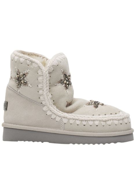 Stivaletto Eskimo sabbia con strass Mou | FW101077A/PIASABBIA