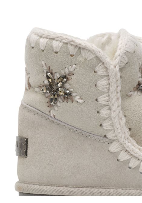 Stivaletto Eskimo sabbia con strass Mou | FW101077A/PIASABBIA