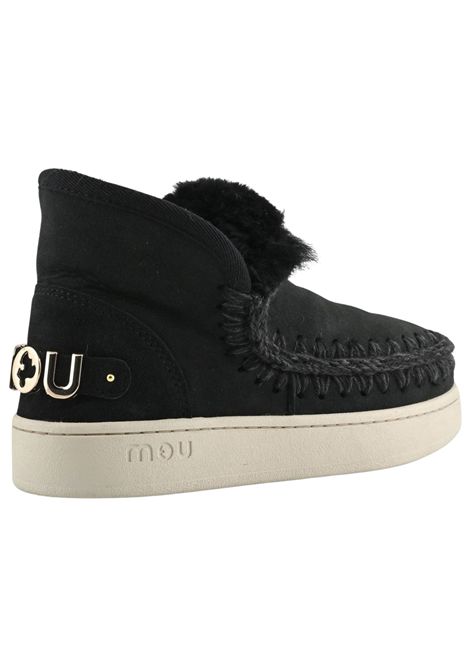 Stivaletto Eskimo nero in camoscio Mou | FW741001A/PIANERO