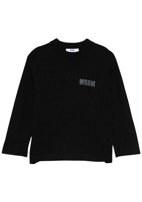 Maglione unisex nero in lana MSGM | F5MSJUJP086/CENERO