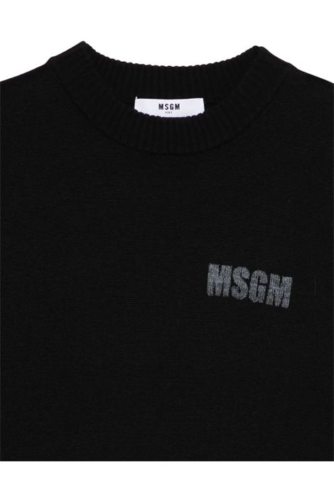 Maglione unisex nero in lana MSGM | F5MSJUJP086/CENERO