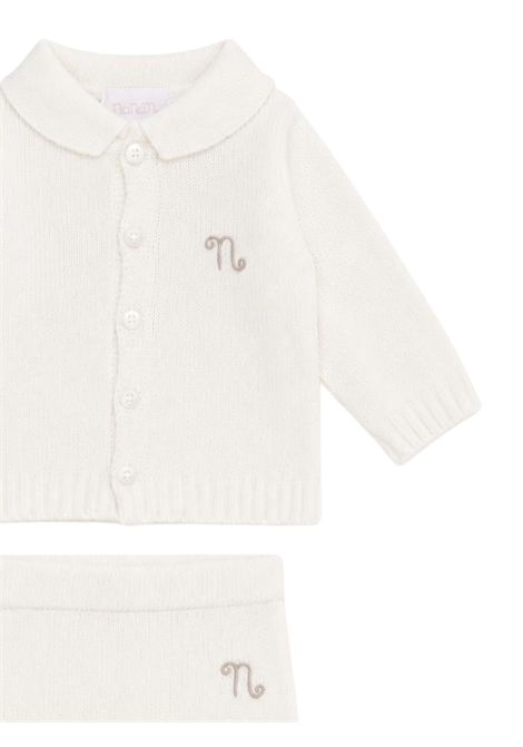 Cream wool baby set NANAN | CON044PANNA