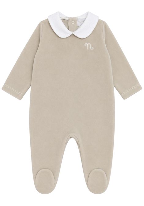 Tutina neonato beige in velluto NANAN | CON049BEIGE