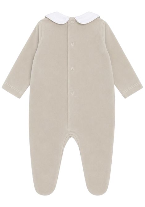 Tutina neonato beige in velluto NANAN | CON049BEIGE