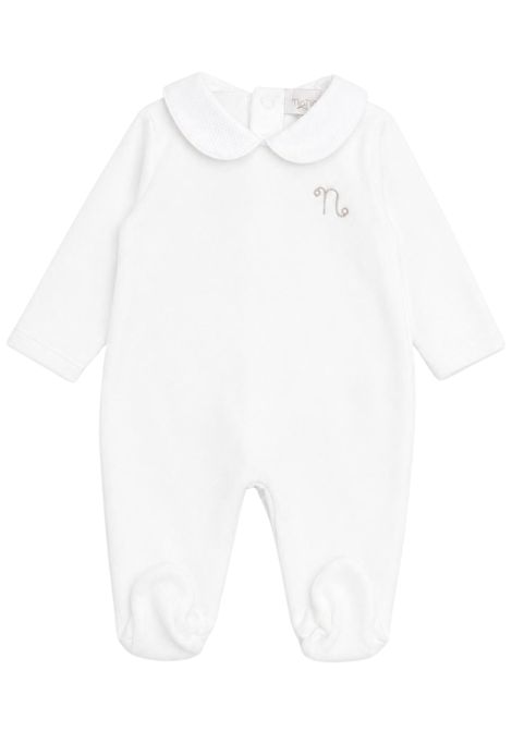Tutina neonato panna in velluto NANAN | CON049PANNA